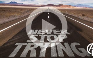 Never stop trying