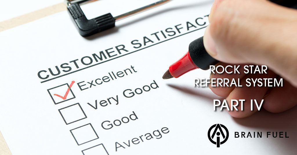 Referrals via customer survey